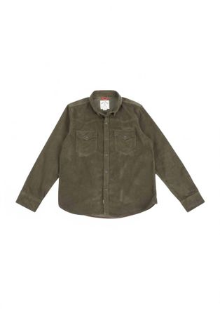 Iron And Resin Mens Squadron Corduroy Shirt In Green