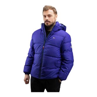 Tommy Hilfiger Jassen, Heren, Paars, L, Polyester, Puffer Jacket Regular Fit
