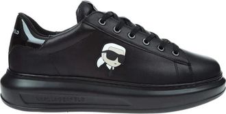 Karl Lagerfeld Kapri Karl Nft Om Te Veteren - Heren - Sneakers - Zwart - 42 EU - Leer - Schoenen