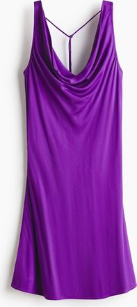 H&M Satinkleid - Lila