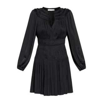 Ulla Johnson Jurk Malia - Dames - Korte kleedjes - Zwart - 3XS - Leer - Kleedjes