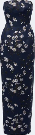 Emilia Wickstead Laelia floral bustier gown