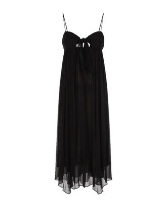 Twin-Set Midi Dress with Spaghetti Straps