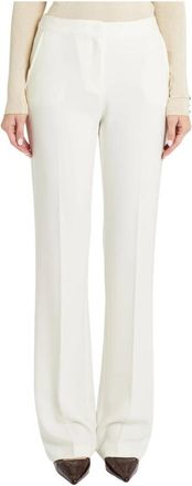 Pennyblack Pantalone Straight Broeken - Dames - Straight fit broeken - Beige - S - Leer - Broeken
