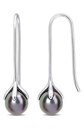 Delmar Black Cultured Pearl Threader Earrings at Nordstrom Rack