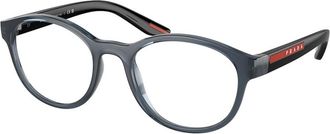 Prada Demo Oval Mens Eyeglasses PS 07PV CZH1O1 53