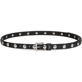 MCM Aren 1 Belt in Galactic Gala Leather in Black at Nordstrom
