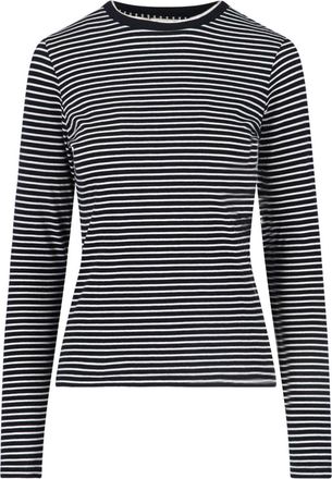 Nili Lotan Classic Black T-Shirt with Round Neckline