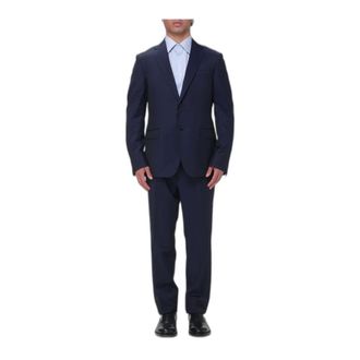 Ermenegildo Zegna Abito monopetto in lana e mohair - - Suits - Uomo - Blu - 3XL