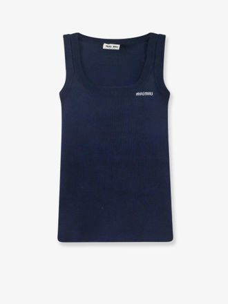 Miu Miu Canotta in cotone a costine - MIU MIU - gender_Woman