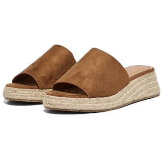 Only MINERVA 3 Polyester Dames Muiltjes In Cognackleur