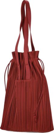 Pleats Please Issey Miyake Shopper met trekkoord - Rood
