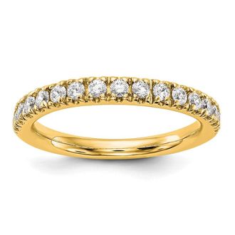Diamond2Deal 14k Gold Lab Grown Diamond Wedding Band Ring 1/2Ct Clarity- VS Color- D-E