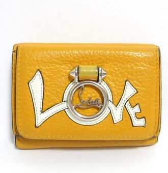 Christian Louboutin Yellow Wallet (Tri-Fold) (Pre-Owned)