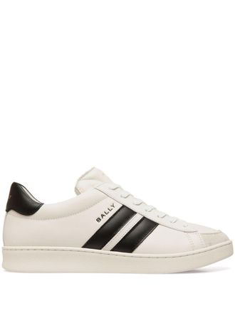 Bally stripe-detail leather sandals - White