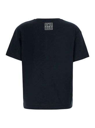 Toteme Womens T-Shirt Classic Tee Black Cotton T-Shirts & Jerseys