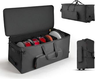 OEM Bolsa De Transporte Para Kit De Bater&iacute;a Electr&oacute;nica, 920 X 420 X 410 Mm, Bolsa De Viaje Con Ruedas Divisores Ajustables Correa De Hombre Desmontable, 