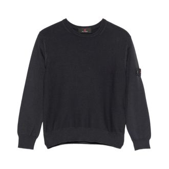 Peuterey Sweatshirts, male, Blue, Size: 3XL Ganna 01 Cotton Knit Sweater