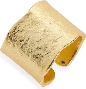 Karine Sultan Polished Cigar Band Ring in Gold at Nordstrom