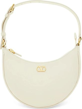Valentino Shoulder Bags, female, White, Size: ONE SIZE Vlogo Signature Mini Hobo Bag
