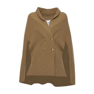 Max Mara Dames, Jassen, Bruin, Maat: M Wol