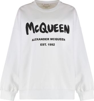 Alexander McQueen Cotton Sweatshirt With Logo