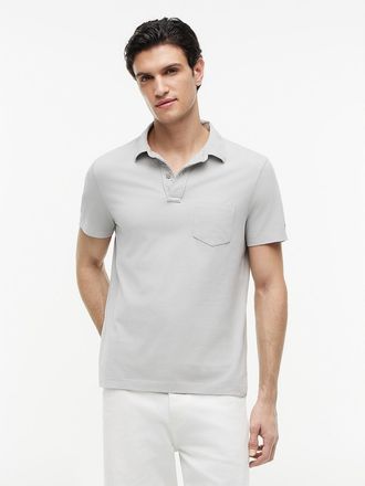 Tommy Hilfiger Mens Regular Fit Jersey Pocket Polo - Grey - XXXL