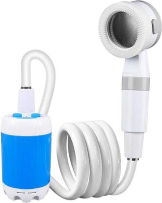 No Brand Bomba De Ducha Port&aacute;til Para Camping (1 Unidad): Cabezal De Ducha Recargable Para Exteriores Que Bombea Agua Desde Un Cubo. Refr&eacute;scate En Cualqui