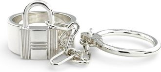 Herm&egrave;s Silver Silver 925 Band Ring (Pre-Owned)
