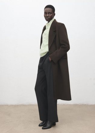 Mango Pullover trecce collo perkins verde acqua - Donna - XXS - MANGO