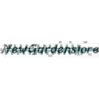 Echo Cuchilla Cortasetos Bilateral Exterior Compatible Echo X411000350 13287013