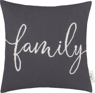 Tom Tailor Dekokissen »Family« aus hochwertiger Baumwolle, Kissenhülle ohne Füllung, 1 Stück
