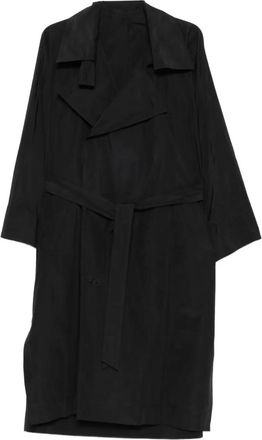 Issey Miyake belted trench coat - Black