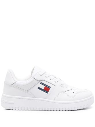 Tommy Jeans Sneakers Retro Basket in pelle - Bianco