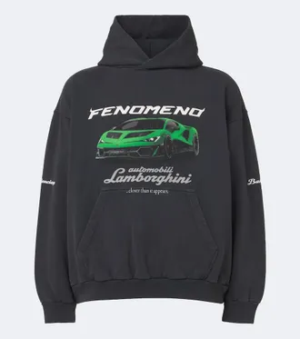 Balenciaga x Lamborghini sudadera con capucha de algod&oacute;n