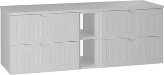 Petits Meubles Mueble bajo lavabo 140cm paneles de melamina y mdf blanco