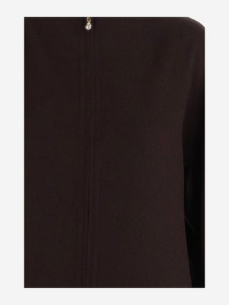 Carven Womens Wool Dress Brown