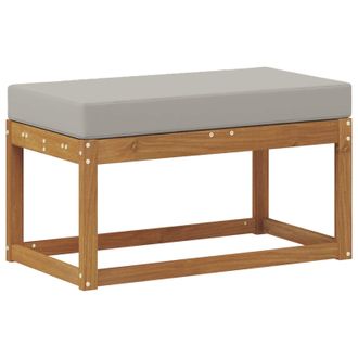 vidaXL Banco De Taburete Exterior Madera De Acacia S&oacute;lida Natural Vidaxl