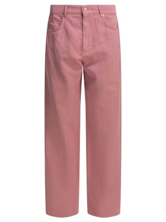 Max Mara L&auml;ssige Baumwoll-Leinen-Hose