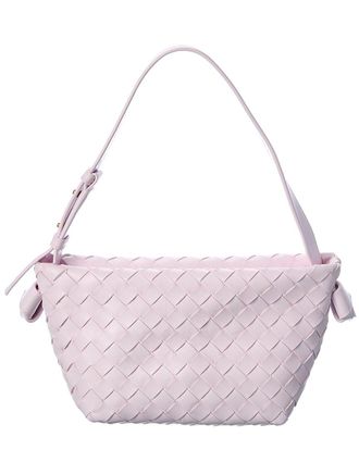 Bottega Veneta Tie Intrecciato Leather Shoulder Bag