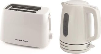Hamilton Beach Kettle & Toaster Set 1L Rise Collection White - Hamilton Beach