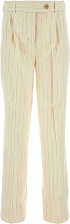 Zimmermann Embroidered Wool Blend Luminosity Wide Leg Pant