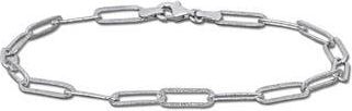 Delmar Paperclip Link Bracelet in Silver at Nordstrom Rack
