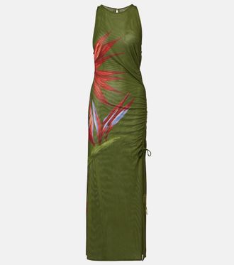 Farm Rio Strilitzia printed midi dress