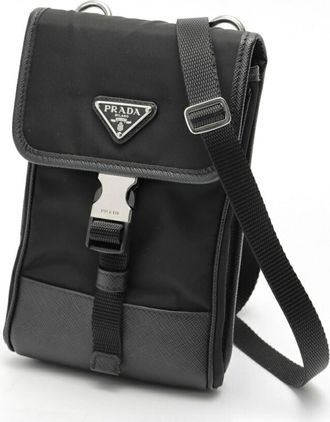 Prada Black Nylon Phone Wallet (Pre-Owned)