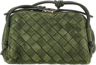 Bottega Veneta Intrecciato suede leather Concert bag Woman One Size