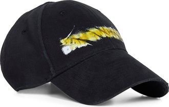 Balenciaga Mens Cap Messy Spray Black Cotton Hat