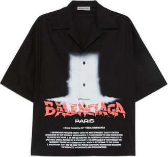 Balenciaga Logo-print Short-sleeve Shirt