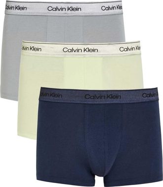 Calvin Klein Icon Metallic Stretch-cotton Trunks - set of Three - Multicoloured - XL