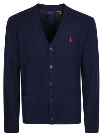 Polo Ralph Lauren Cable-Knit Deep V-Neck Cardigan
